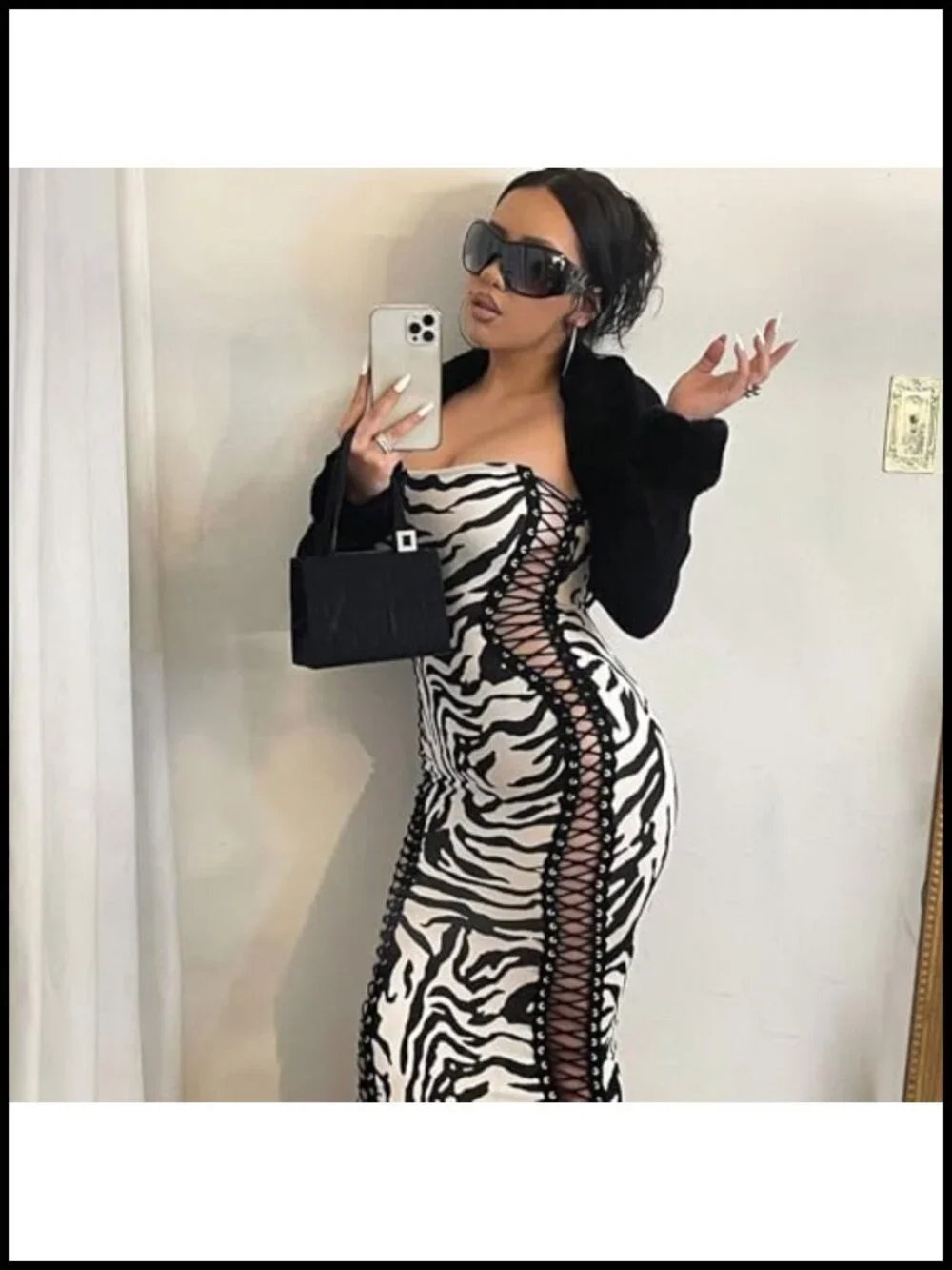 Oversized Wrap Around Sunglasses, UV Protection, Trendy Shield Shades
